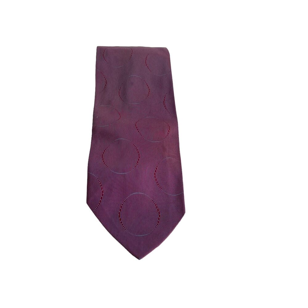 Gucci Men's Lavender & Pink Woven Texture Silk Tie Made in Italy EUC - Picture 9 of 10